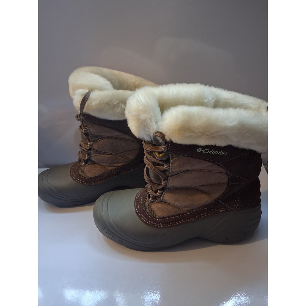 Columbia Sierra Summette Brown Suede Faux Fur Winter Snow Boots BL1371-248 9 - Picture 2 of 8